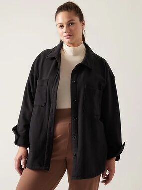 Athleta Retroplush Shirt Jacket